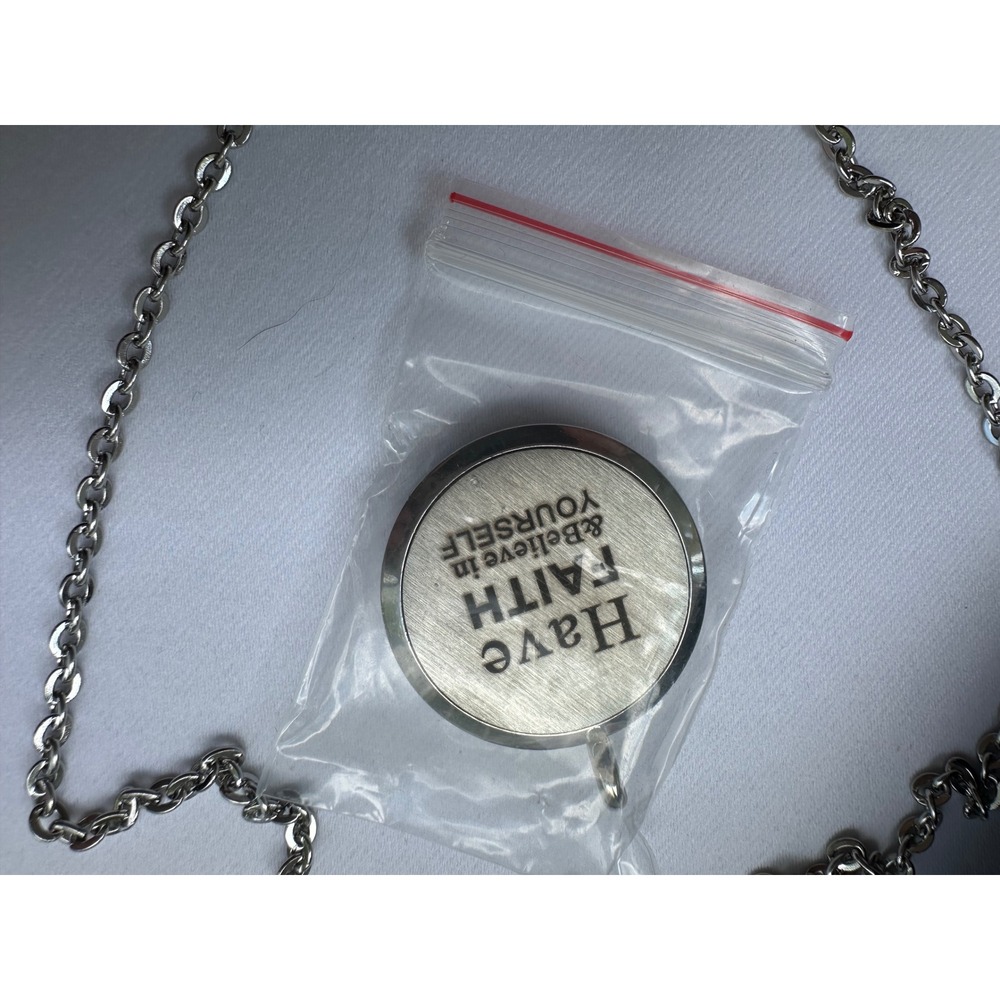 HooAMI Essential Oil Diffuser Necklace Silver Tree of Life Faith Locket Pouch - Picture 5 of 12